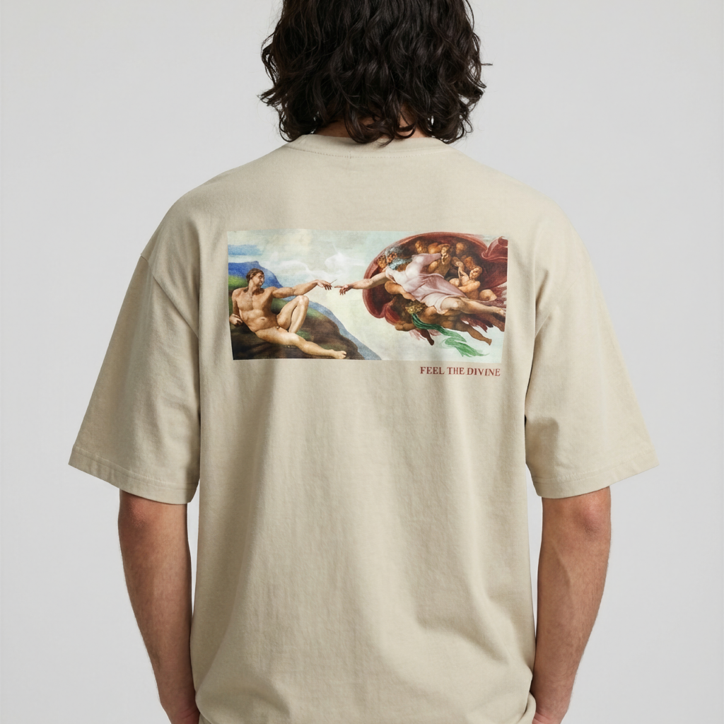 Tee-Shirt FEEL THE DIVINE – accessoire van Spliff, achterkant