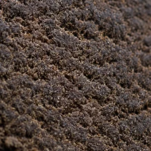 Macro van de Afghan Hash 60% THCX, droge korrel met amberkleurige reflexen