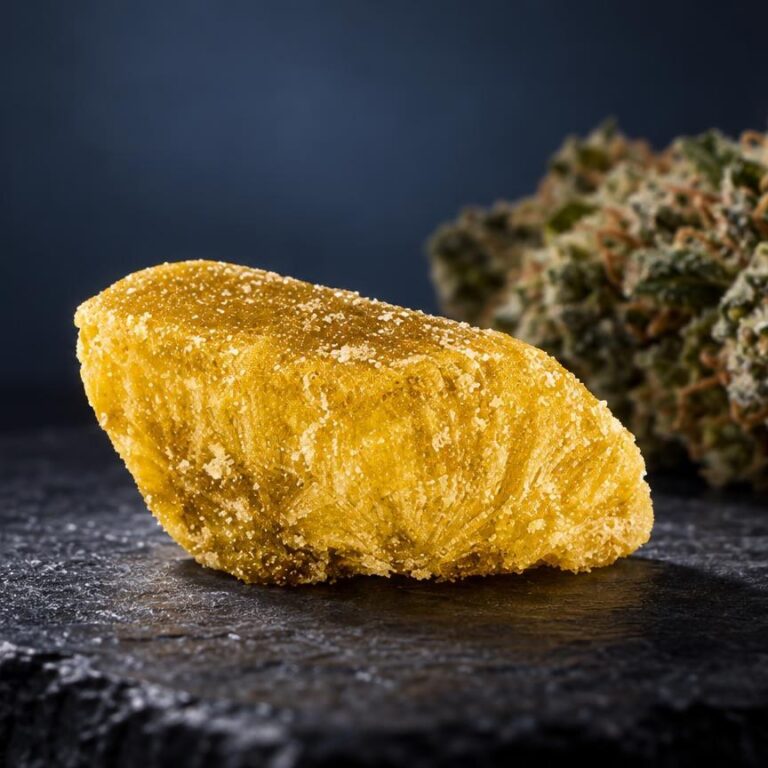 Cannabis concentraten: concentraat Crumble Energy in beeld gebracht