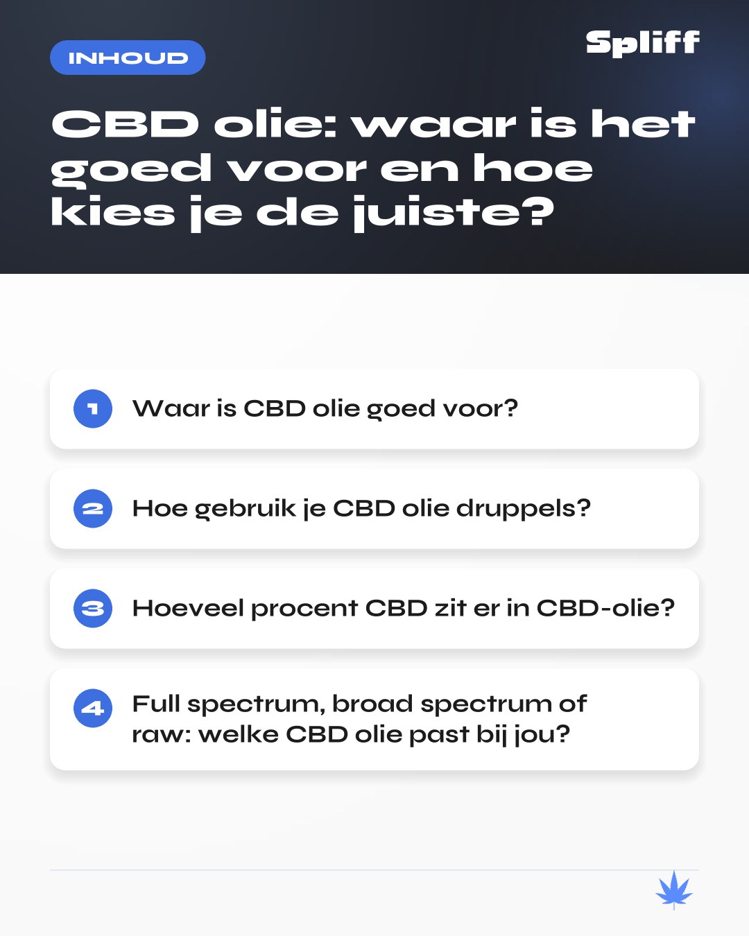 Cbd olie waar goed voor: inhoud — Waar is CBD olie goed voor?