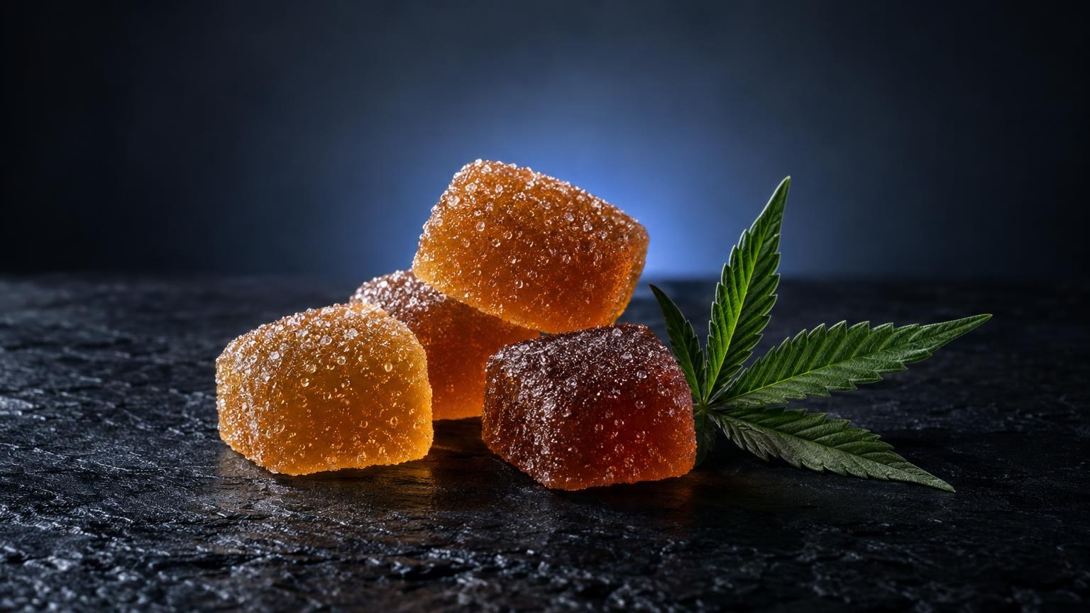 Close-up in natuurlijk licht rond Gummy edibles Amsterdam