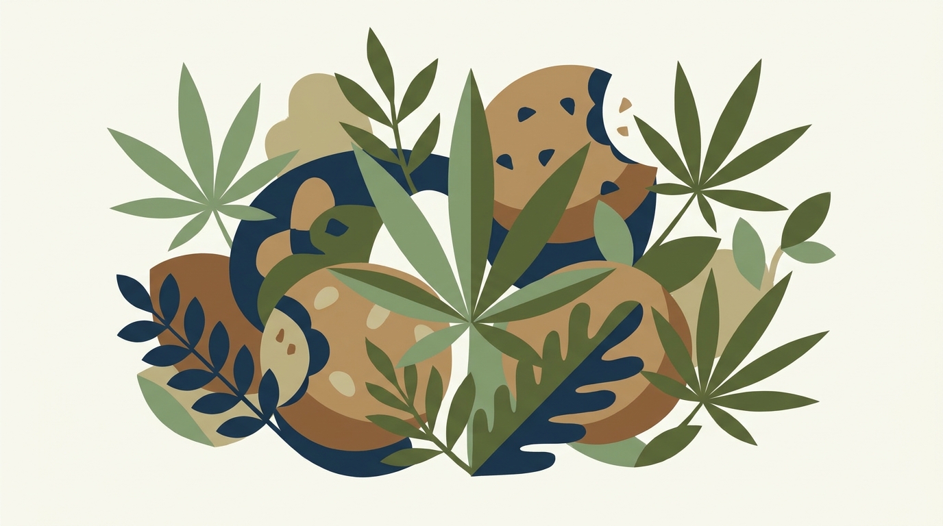 Illustratie: Girl scout cookies wiet