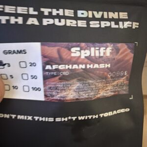 Klantbeoordeling Afghan Hash met foto - Spliff