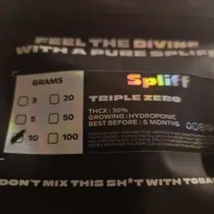 Klantbeoordeling Triple Zero met foto - Spliff